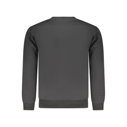 Superga Black Cotton Men's Sweatshirt - ClickThatClicks 