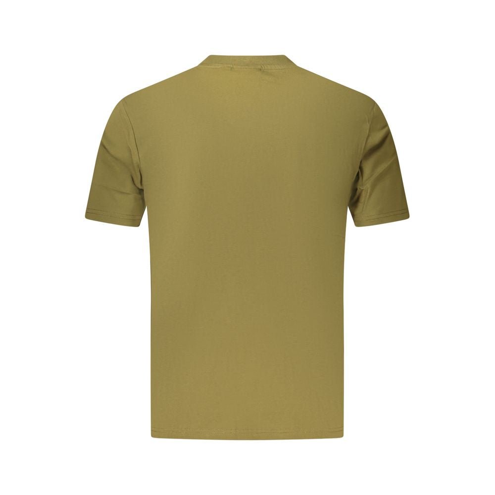 Napapijri Verde Cotton Men T-Shirt - ClickThatClicks 