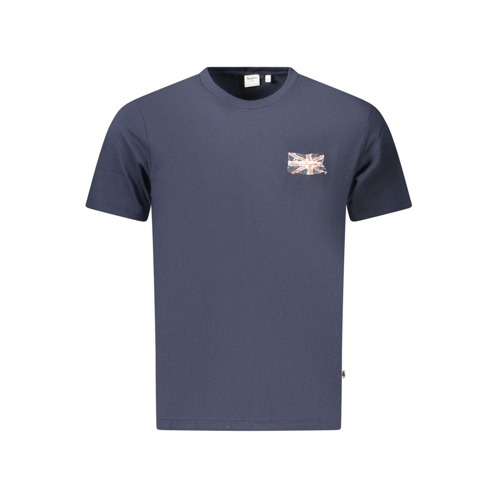 Pepe Jeans Blu Cotton Men's T-Shirt - ClickThatClicks 