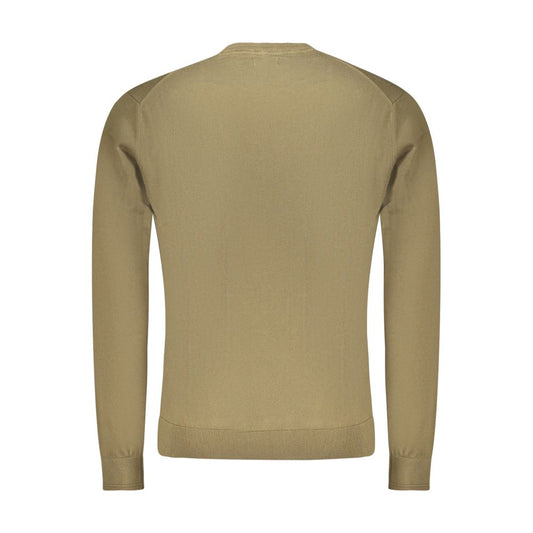 Napapijri Verde Cotton Men's Long-Sleeve Shirt - ClickThatClicks 