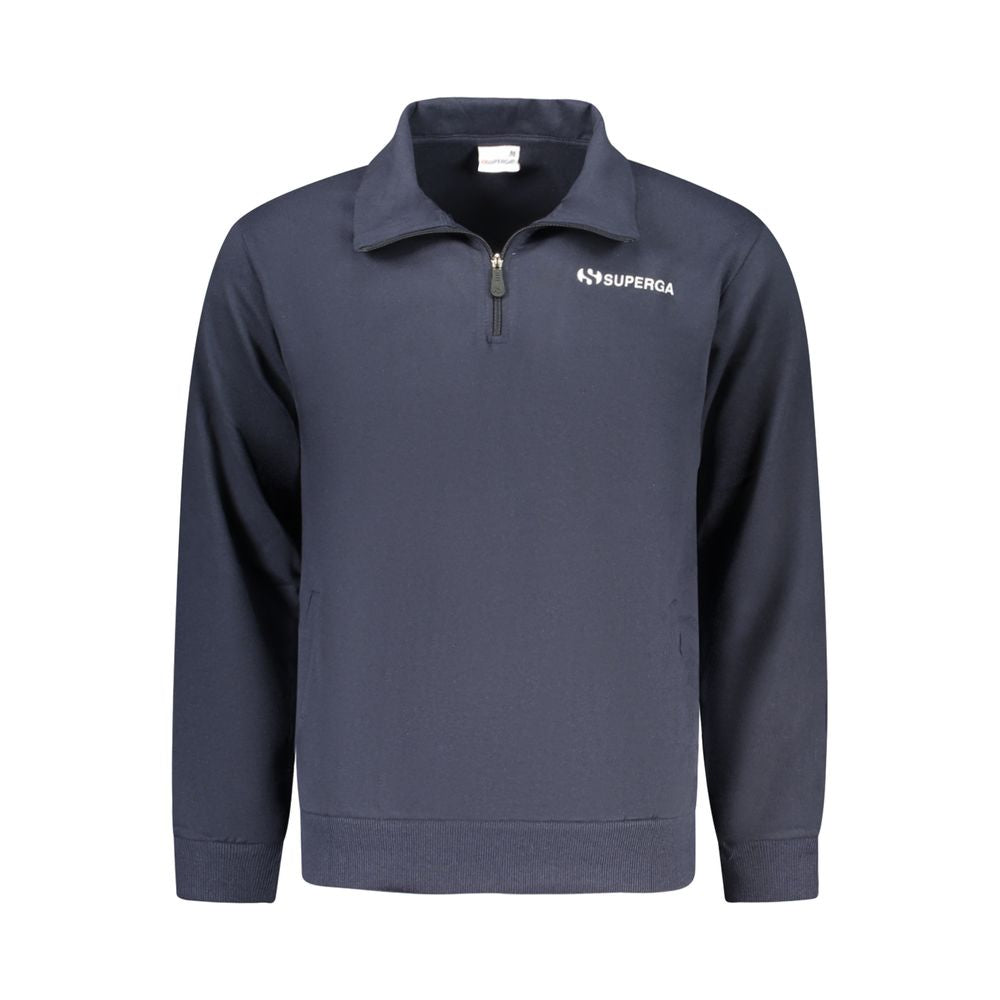 Superga Blue Nylon Men's Jacket - ClickThatClicks 