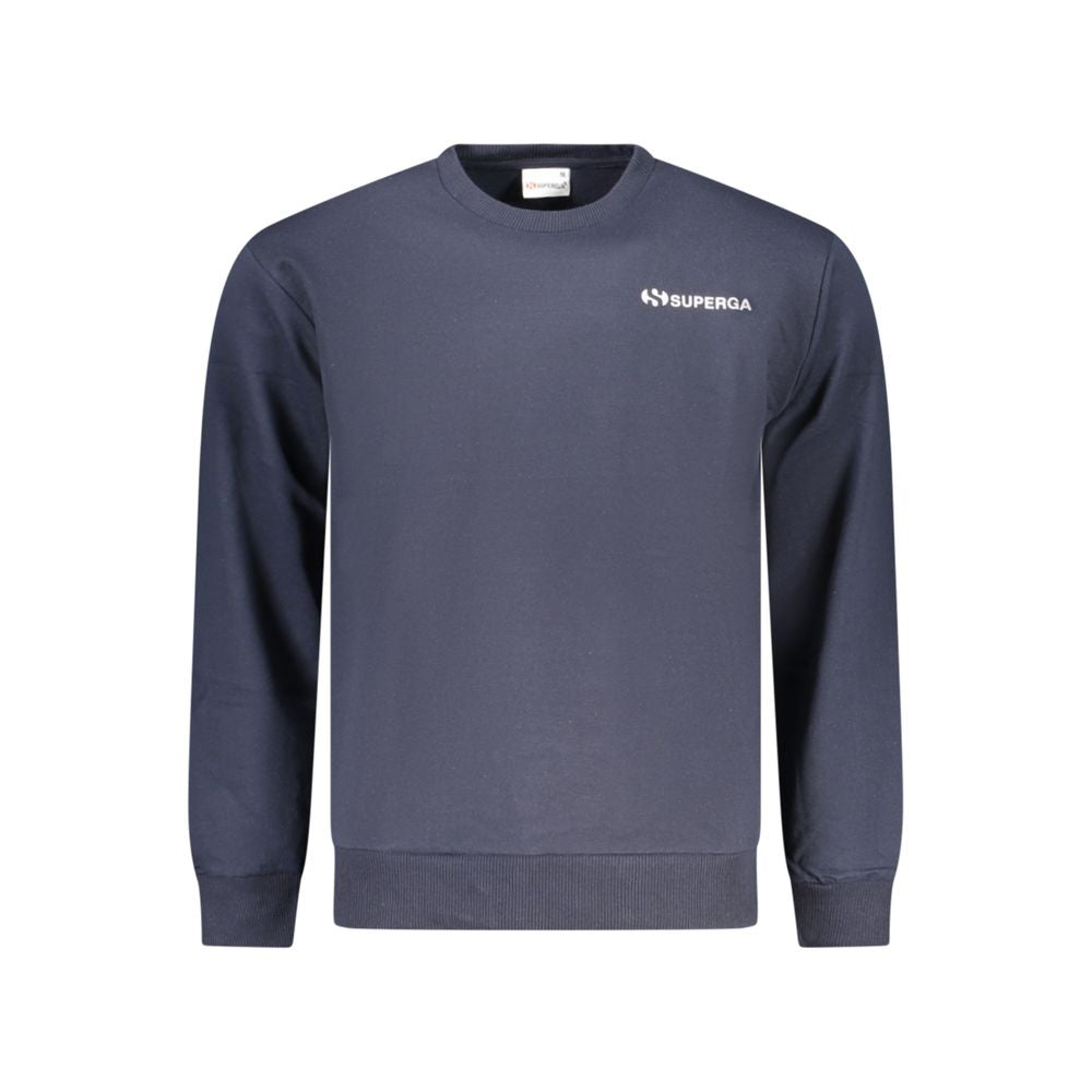 Superga Blue Cotton Men's Sweatshirt - ClickThatClicks 
