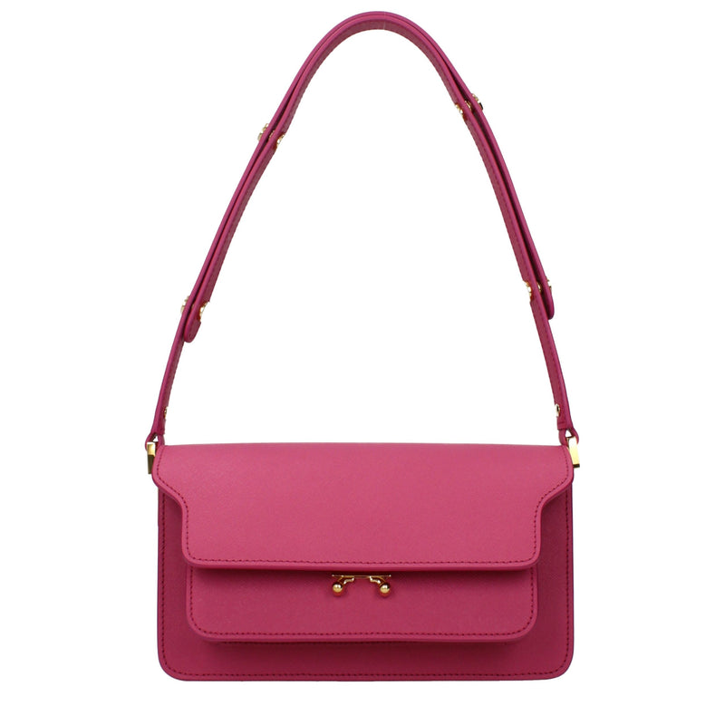 Marni Pink Leather Shoulder Bag - ClickThatClicks 