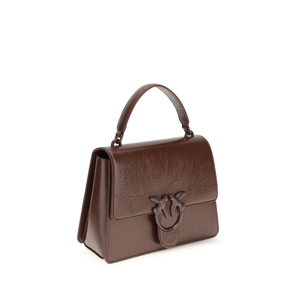 PINKO Brown Calf Leather Bos Taurus Shoulder Bag - ClickThatClicks 