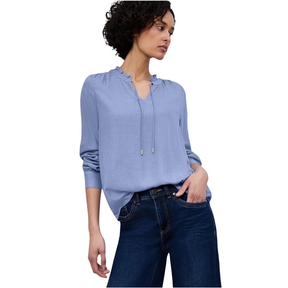 Street One Light Blue Viscose Blouse - ClickThatClicks 