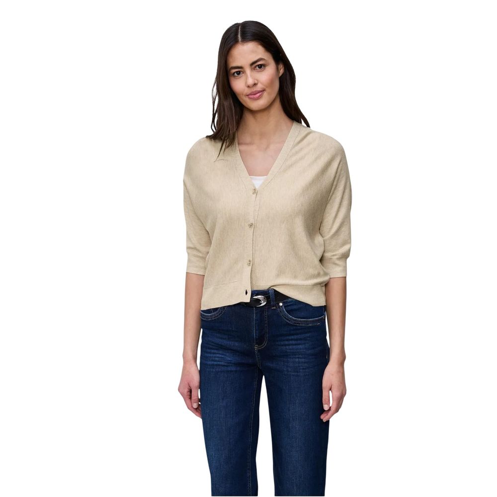 Street One Beige Viscose Cardigan - ClickThatClicks 