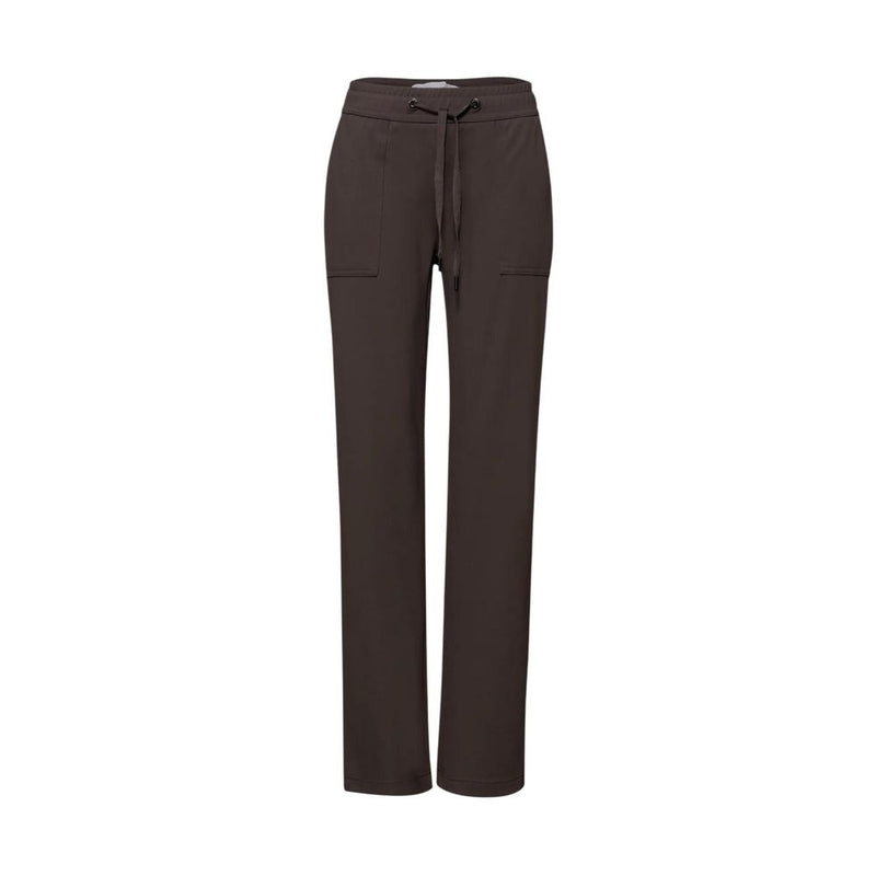Street One Brown Viscose Casual Pants - ClickThatClicks 