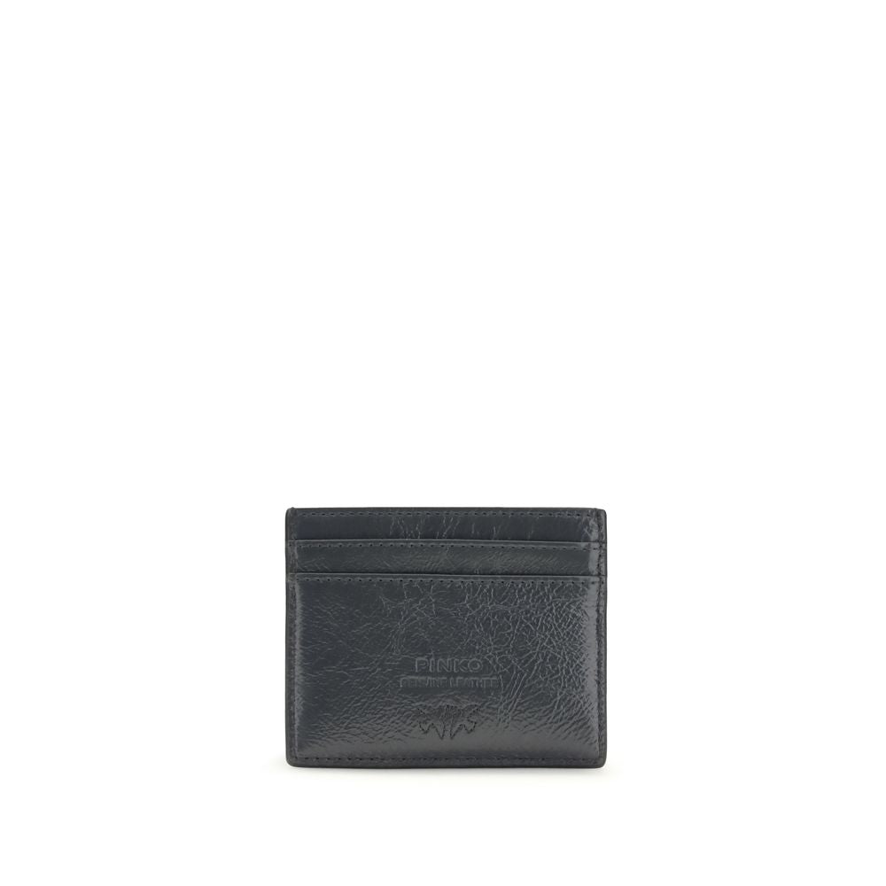 PINKO Gray Calf Leather Bos Taurus Wallet - ClickThatClicks 