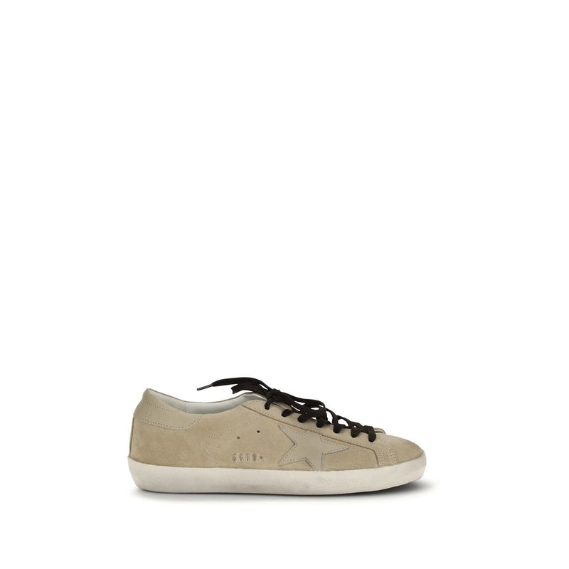 Golden Goose Beige Calf Leather Bos Taurus Low Top Sneakers - ClickThatClicks 