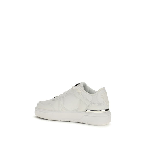 Philipp Plein White Calf Leather Bos Taurus Athletic Sneakers - ClickThatClicks 