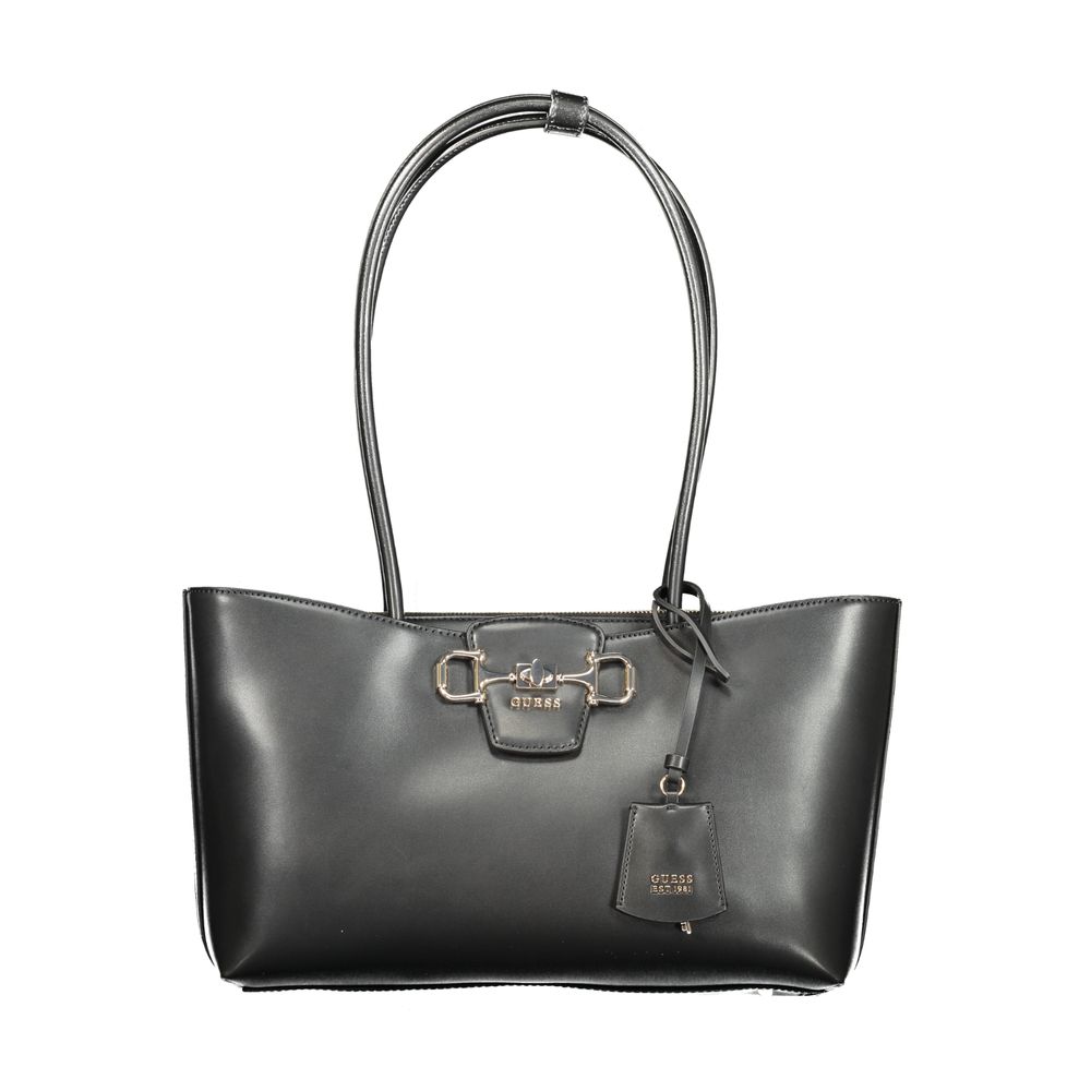 Guess Jeans Nero Poliuretano Woman Handbag - ClickThatClicks 
