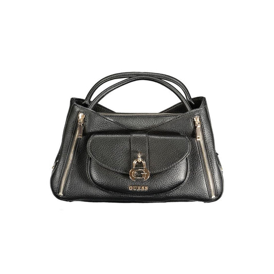 Guess Jeans Black Polyurethane Women Handbag - ClickThatClicks 