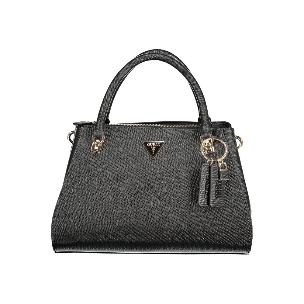 Guess Jeans Black Polyurethane Women Handbag - ClickThatClicks 