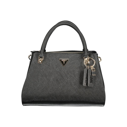 Guess Jeans Black Polyurethane Women Handbag - ClickThatClicks 