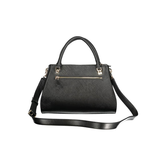 Guess Jeans Black Polyurethane Women Handbag - ClickThatClicks 