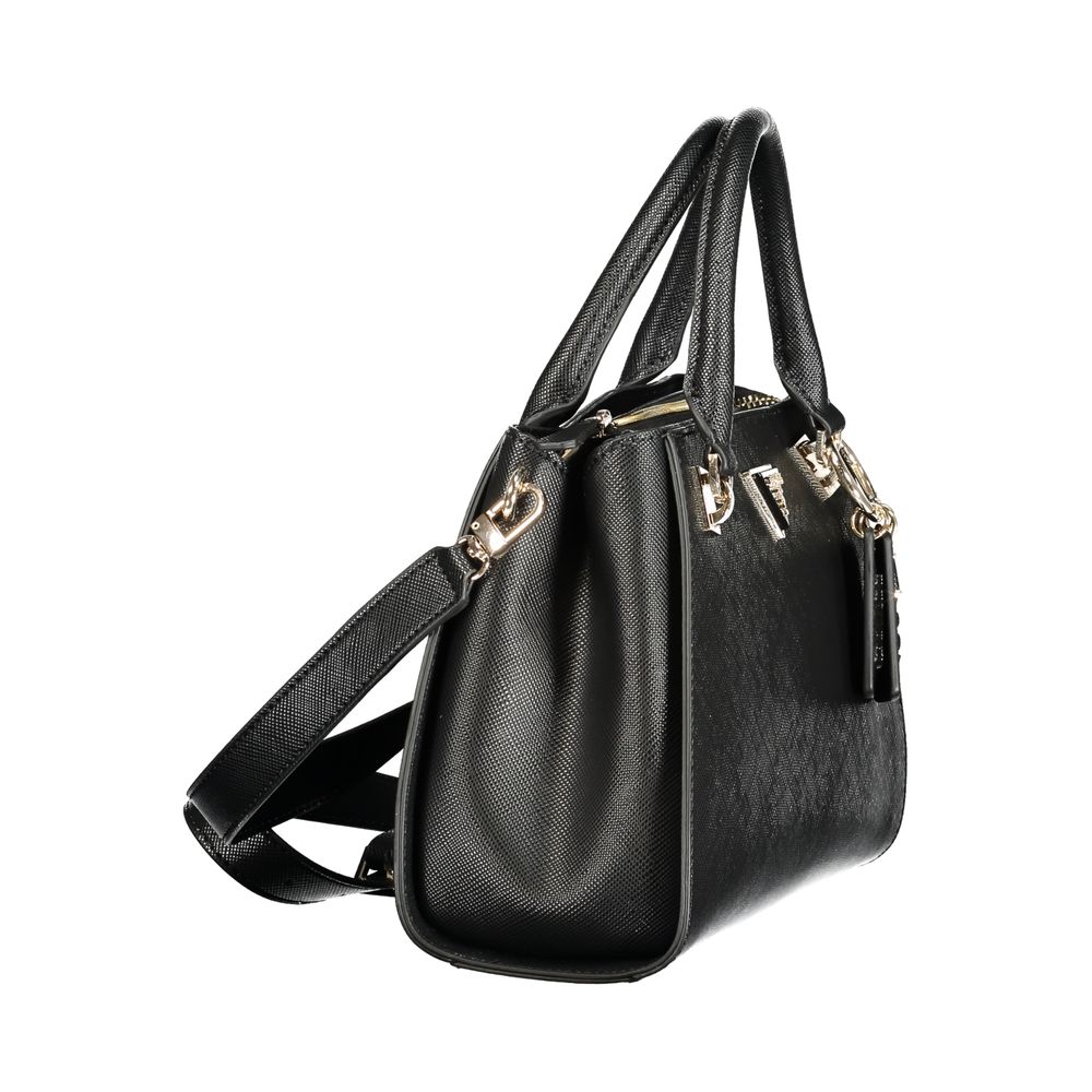 Guess Jeans Black Polyurethane Women Handbag - ClickThatClicks 