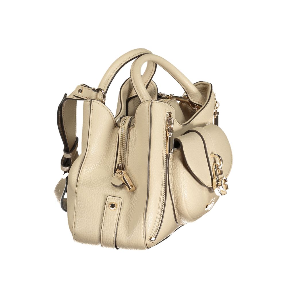 Guess Jeans Beige Polyurethane Women Handbag - ClickThatClicks 