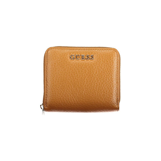 Guess Jeans Marrone Poliuretano Female Wallet - ClickThatClicks 