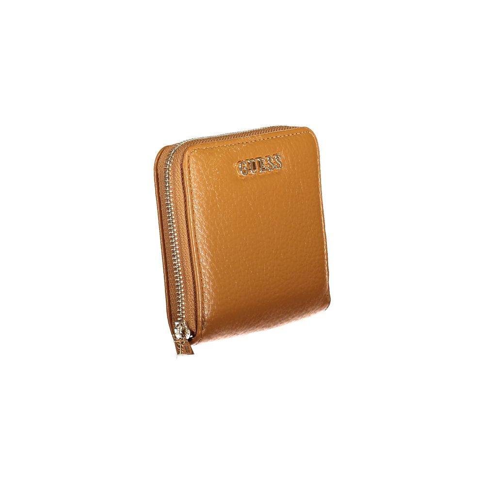 Guess Jeans Marrone Poliuretano Female Wallet - ClickThatClicks 