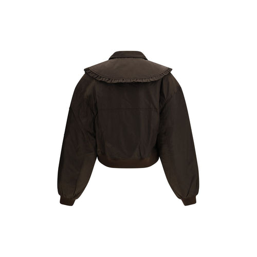 Ganni Bicolor Polyamide Bomber - ClickThatClicks 