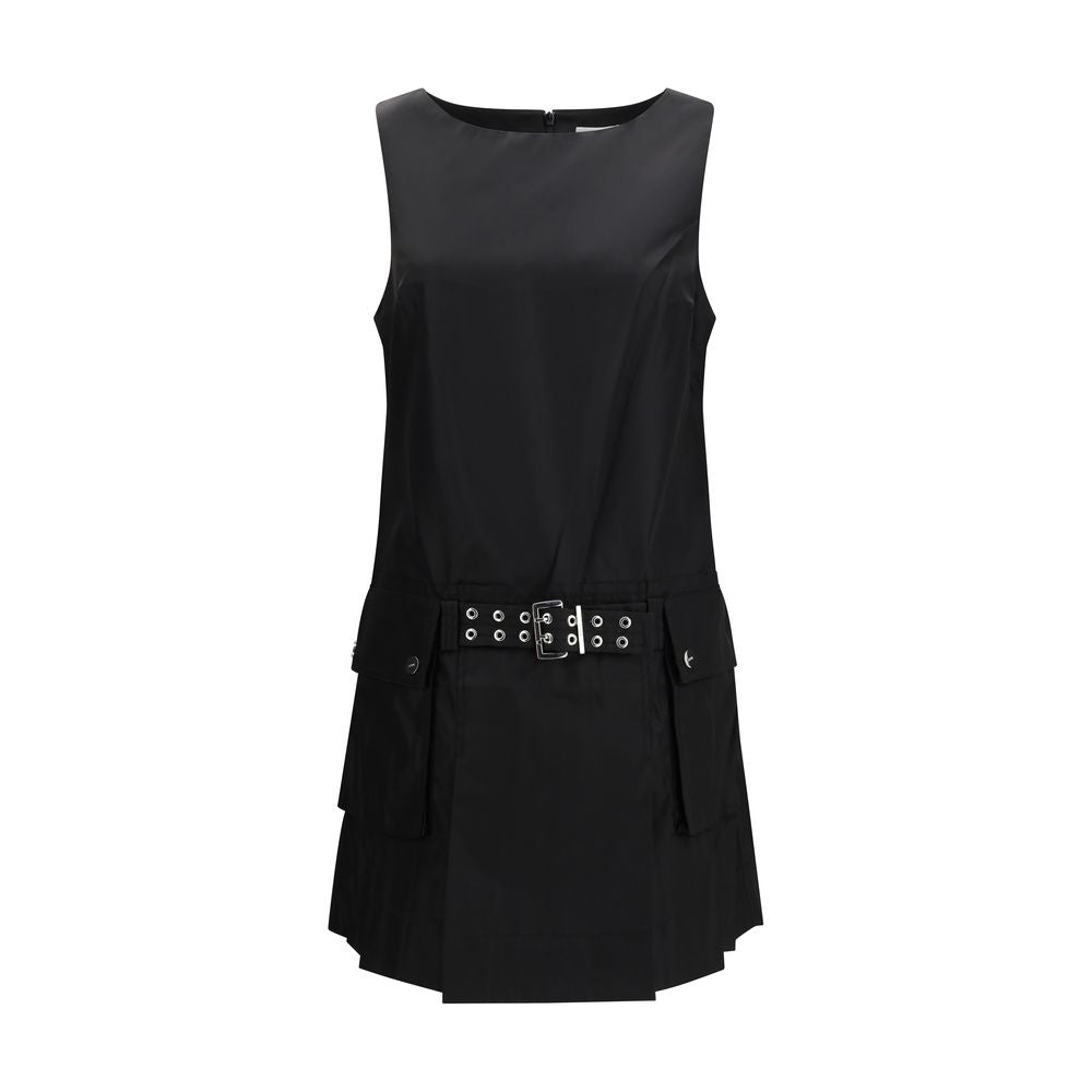 Ganni Black Recycled Polyamide Casual Dress - ClickThatClicks 