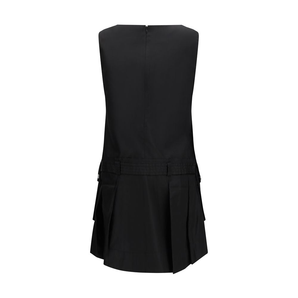 Ganni Black Recycled Polyamide Casual Dress - ClickThatClicks 