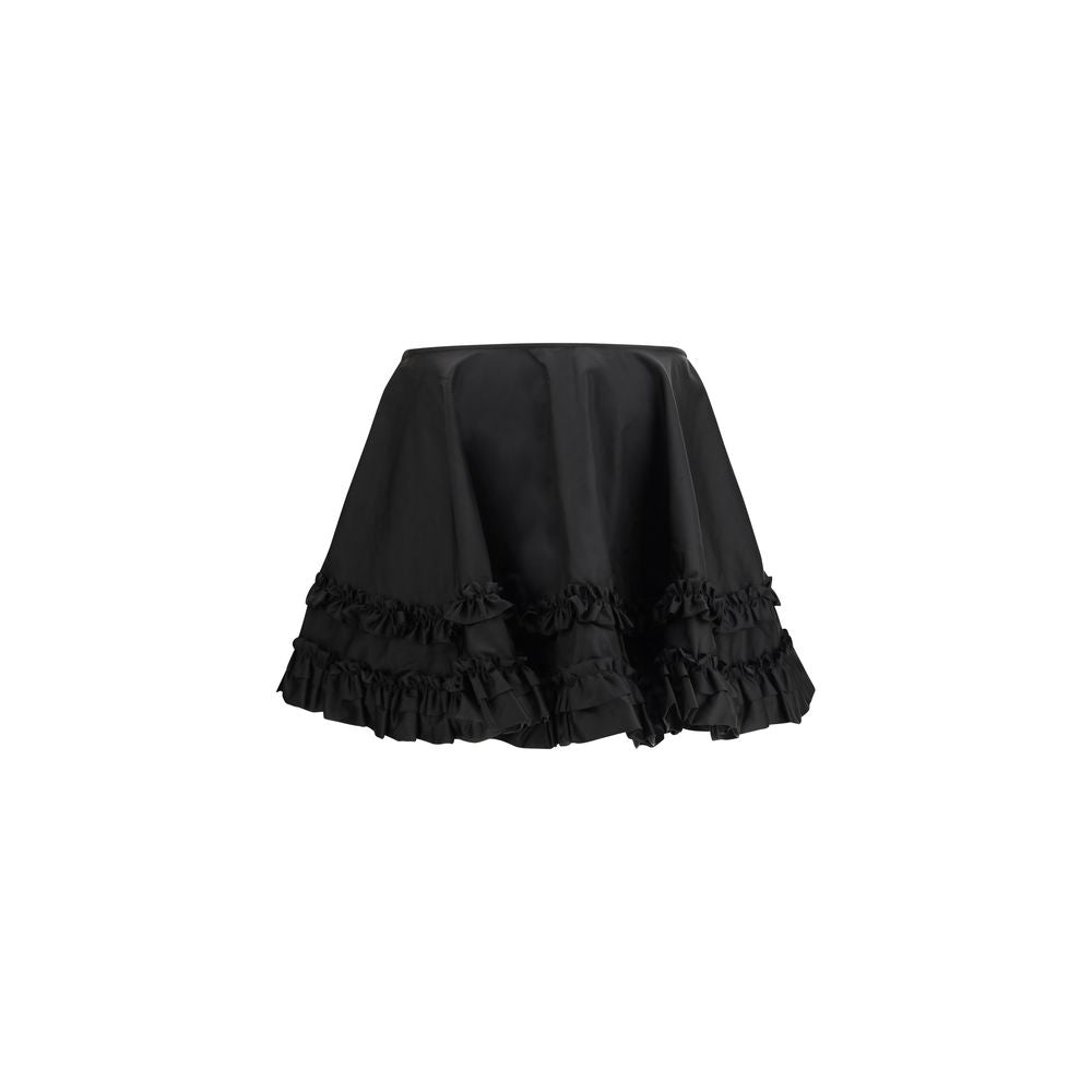 Ganni Black Recycled Polyamide Mini Skirt - ClickThatClicks 