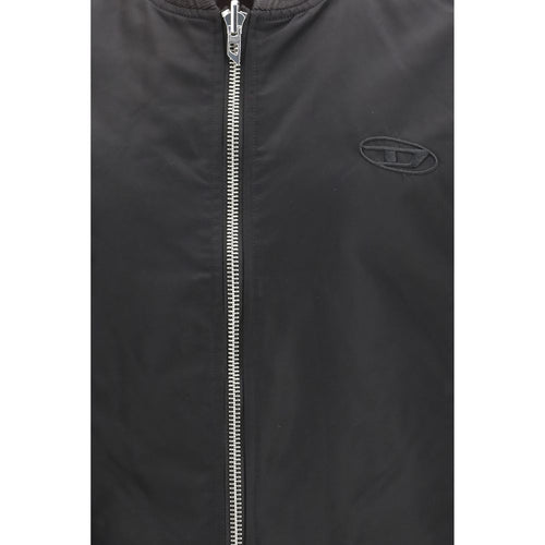 Diesel Brown Polyamide Sleveless Jacket - ClickThatClicks 