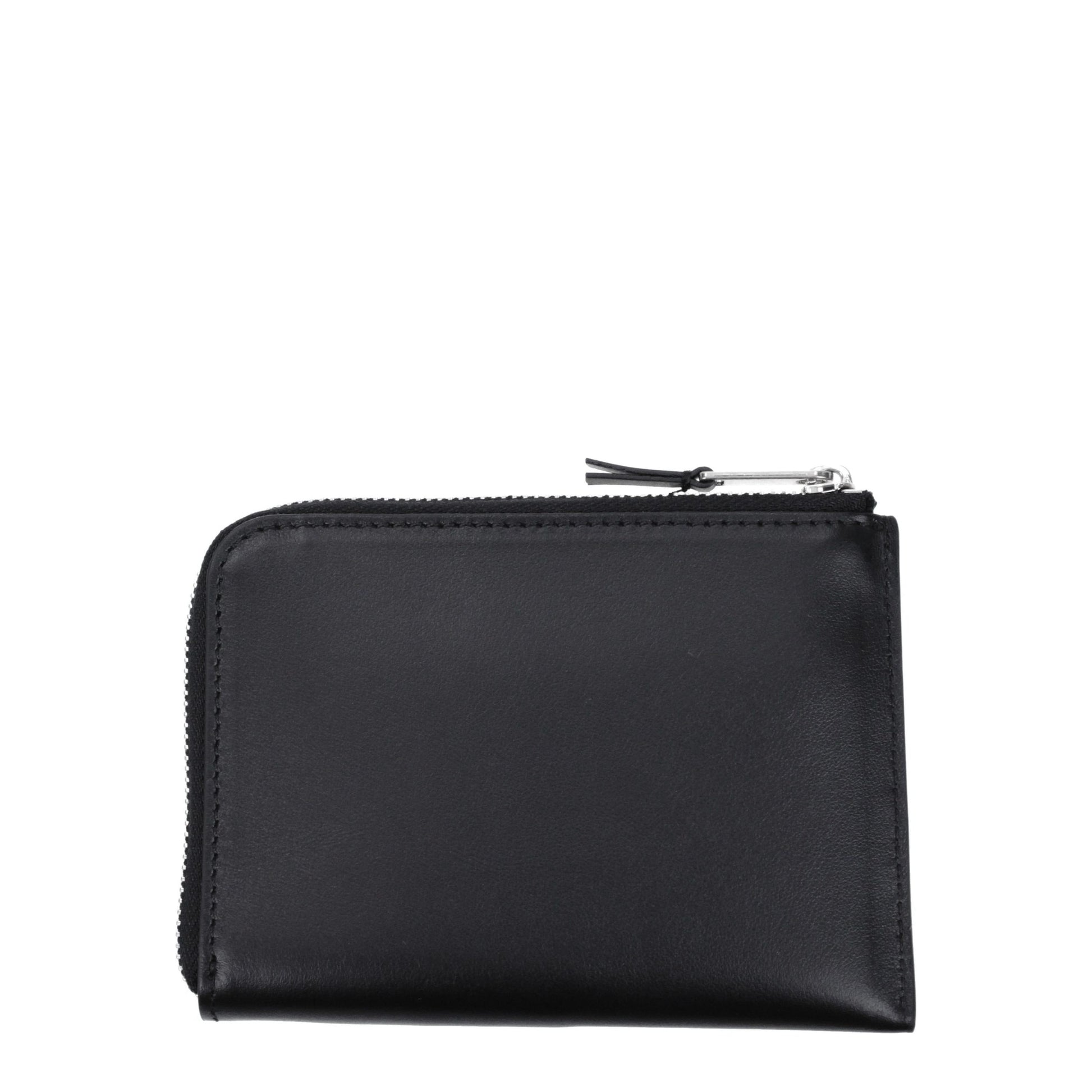 Palm Angels Black Leather Cardholder - ClickThatClicks 