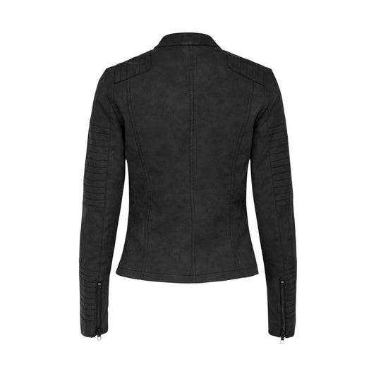 Only Black Polyethylene Biker Jacket - ClickThatClicks 
