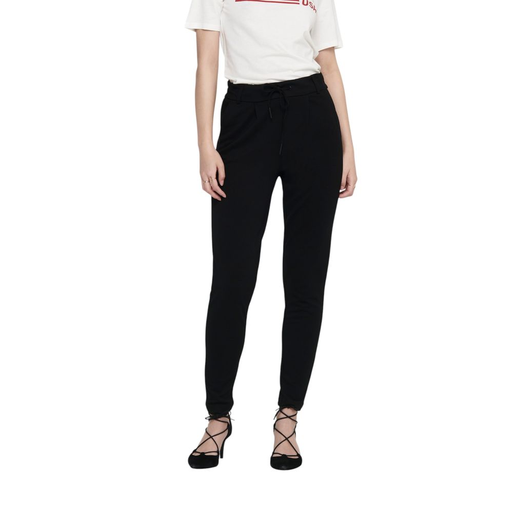 Only Black Viscose Casual Pants - ClickThatClicks 