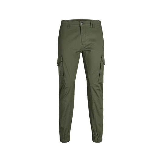 Jack Jones Green Cotton Skinny Pants - ClickThatClicks 