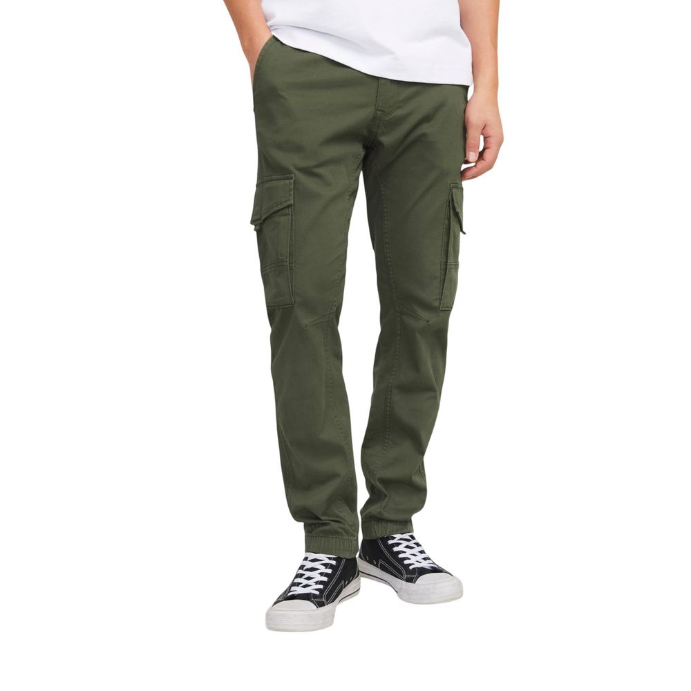 Jack Jones Green Cotton Skinny Pants - ClickThatClicks 