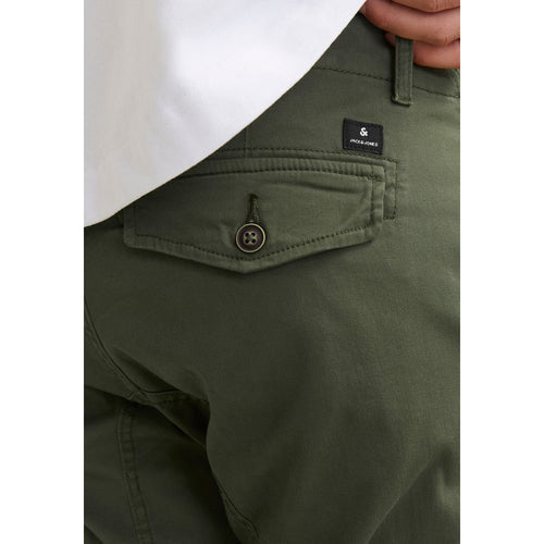 Jack Jones Green Cotton Skinny Pants - ClickThatClicks 