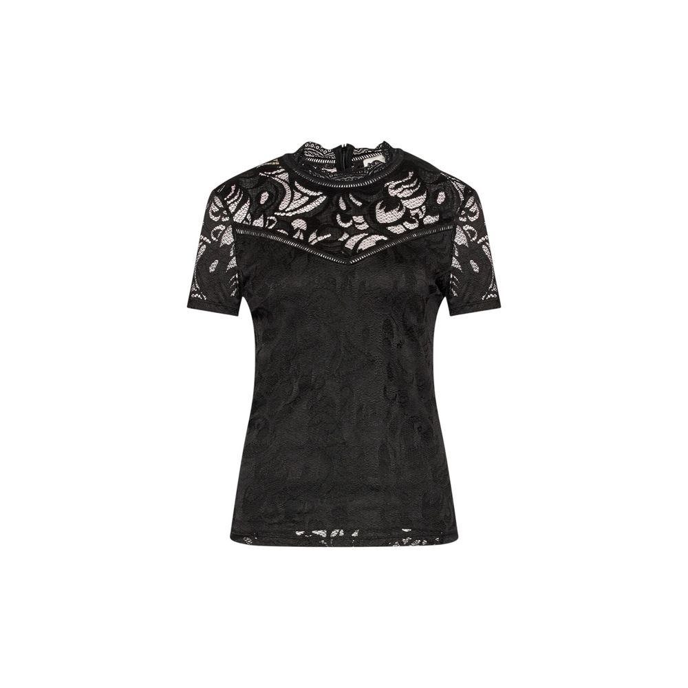 Vila Clothes Black Polyamide T-Shirt - ClickThatClicks 