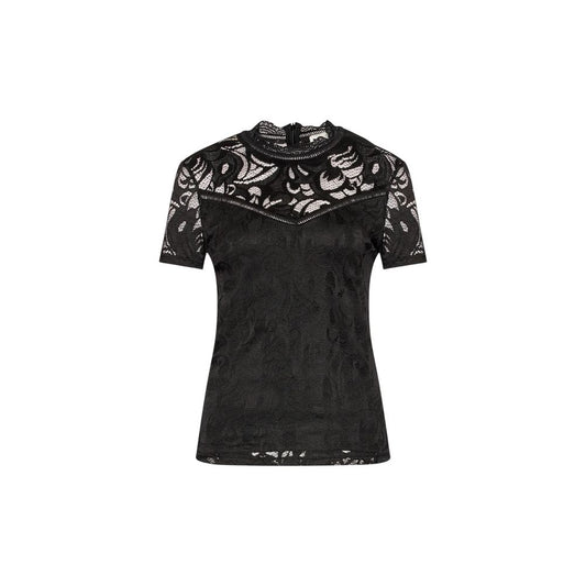 Vila Clothes Black Polyamide T-Shirt - ClickThatClicks 