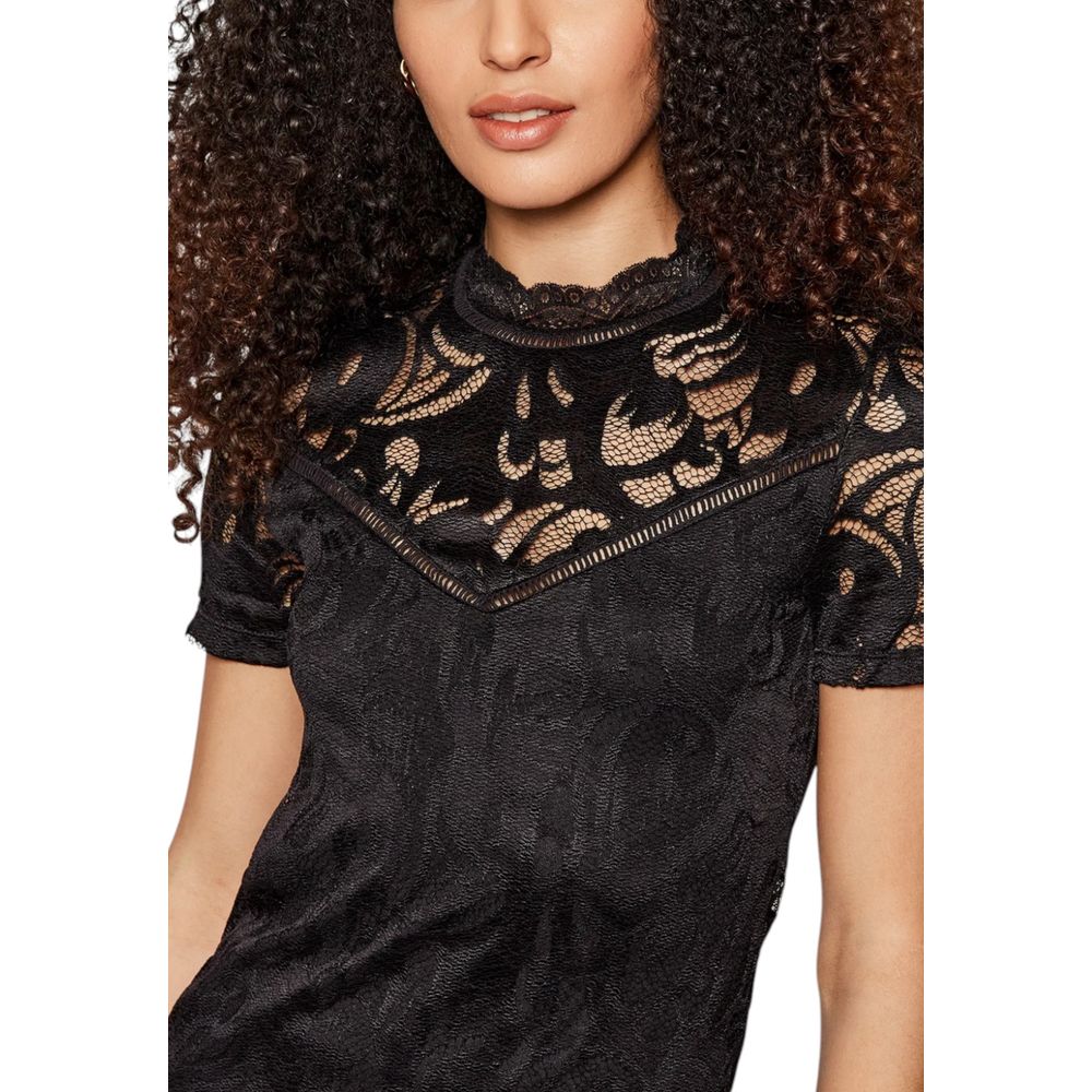 Vila Clothes Black Polyamide T-Shirt - ClickThatClicks 