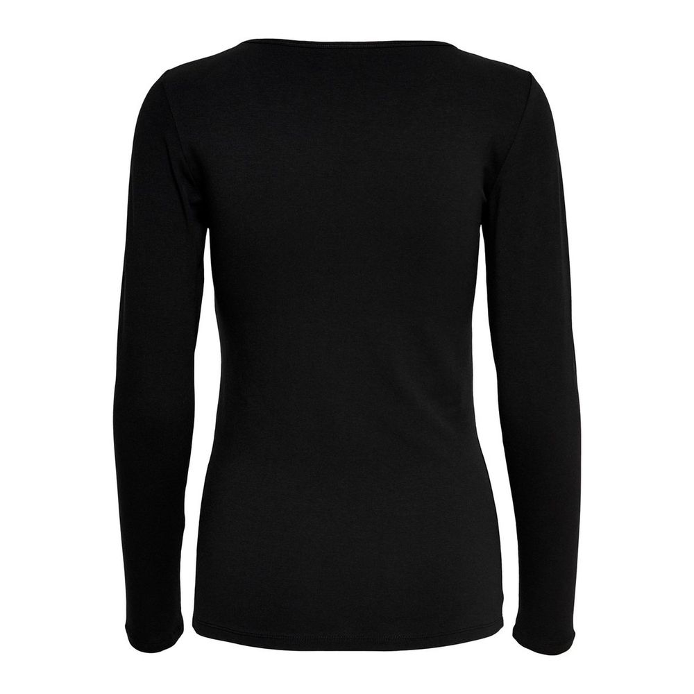 Only Black Cotton Long Sleeve T-Shirt - ClickThatClicks 