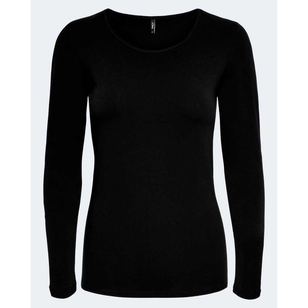 Only Black Cotton Long Sleeve T-Shirt - ClickThatClicks 