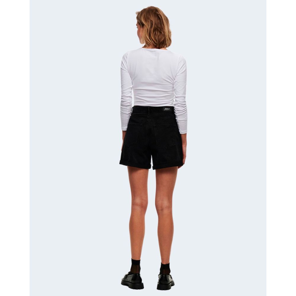 Only White Cotton Long Sleeve T-Shirt - ClickThatClicks 