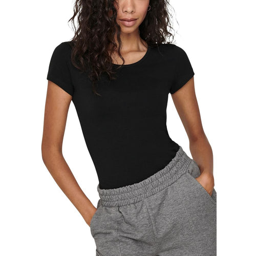 Only Black Cotton T-Shirt - ClickThatClicks 