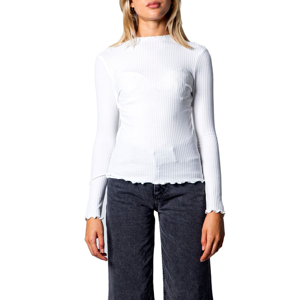 Only White Polyester Turtleneck - ClickThatClicks 