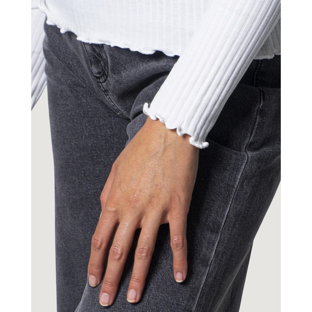 Only White Polyester Turtleneck - ClickThatClicks 