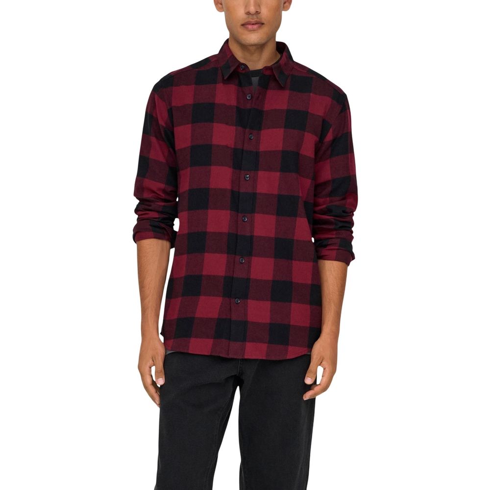 Only & Sons Multicolor Cotton Pattern Shirt - ClickThatClicks 