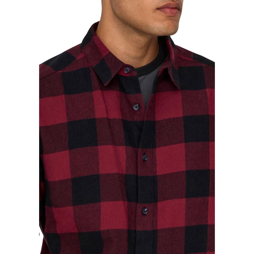 Only & Sons Multicolor Cotton Pattern Shirt - ClickThatClicks 