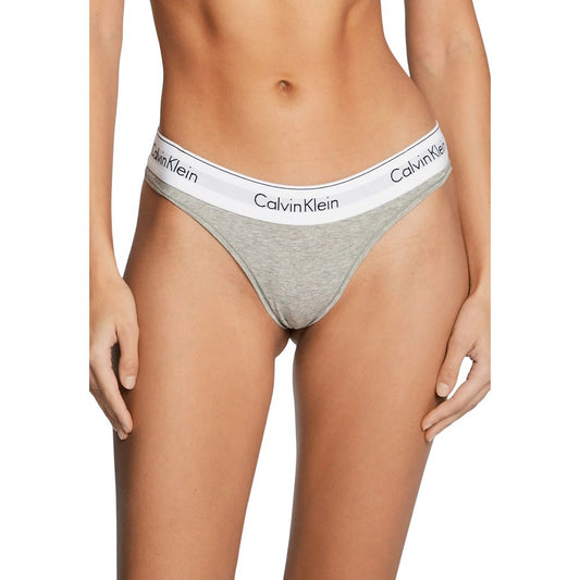 Calvin Klein Underwear Gray Cotton Pantie - ClickThatClicks 