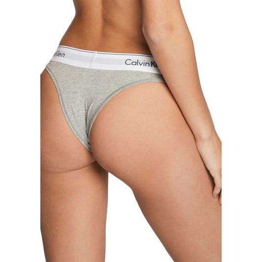Calvin Klein Underwear Gray Cotton Pantie - ClickThatClicks 
