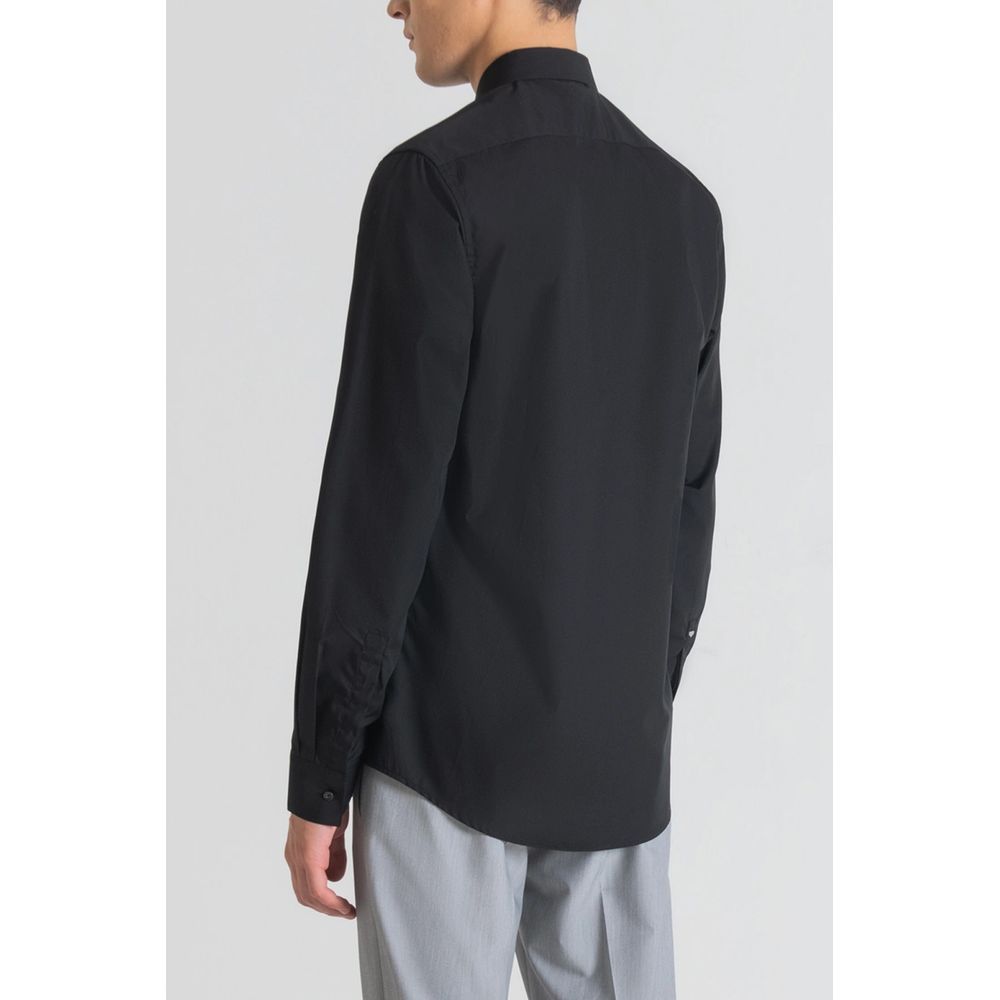 Antony Morato Black Cotton Dress Shirt - ClickThatClicks 