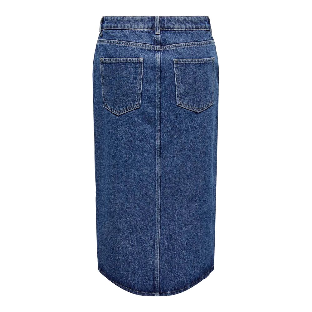 Only Blue Cotton Long Skirt - ClickThatClicks 
