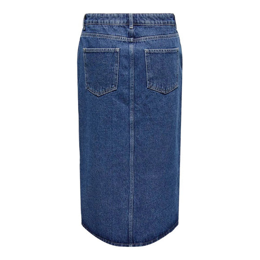 Only Blue Cotton Long Skirt - ClickThatClicks 